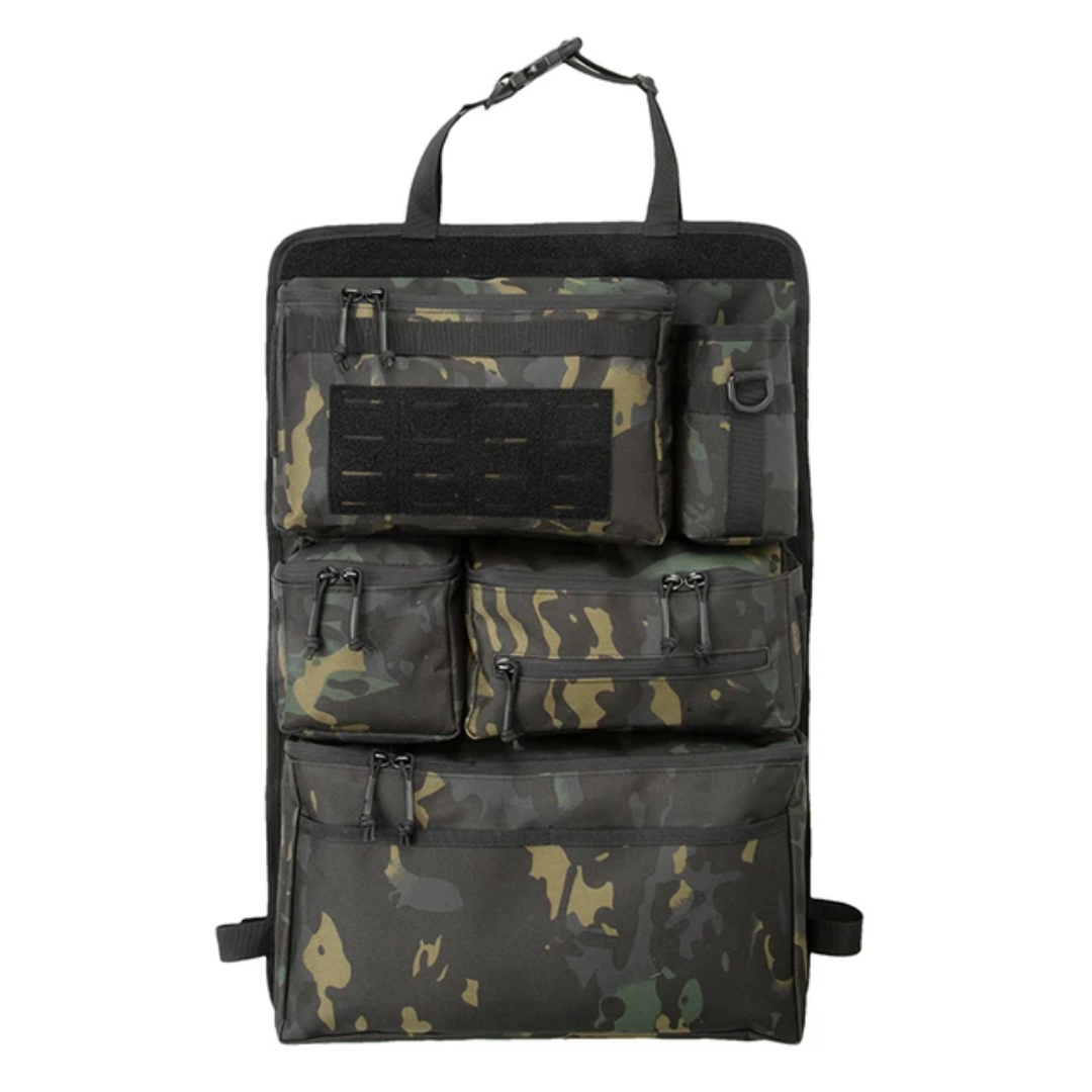 5-Piece Tactical Vehicle Storage Set – MOLLE Seat-Back, Headrest & Boot Organiser System