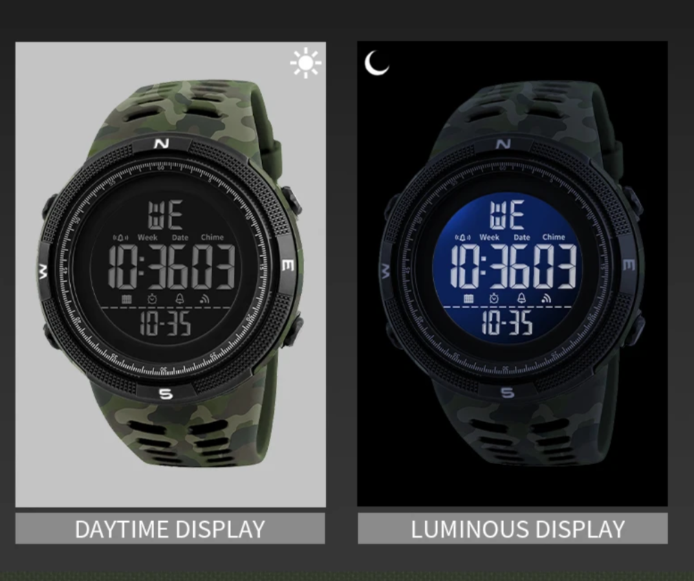 Tactical Camouflage Watch
Built for the Bold. Designed for the Prepared.