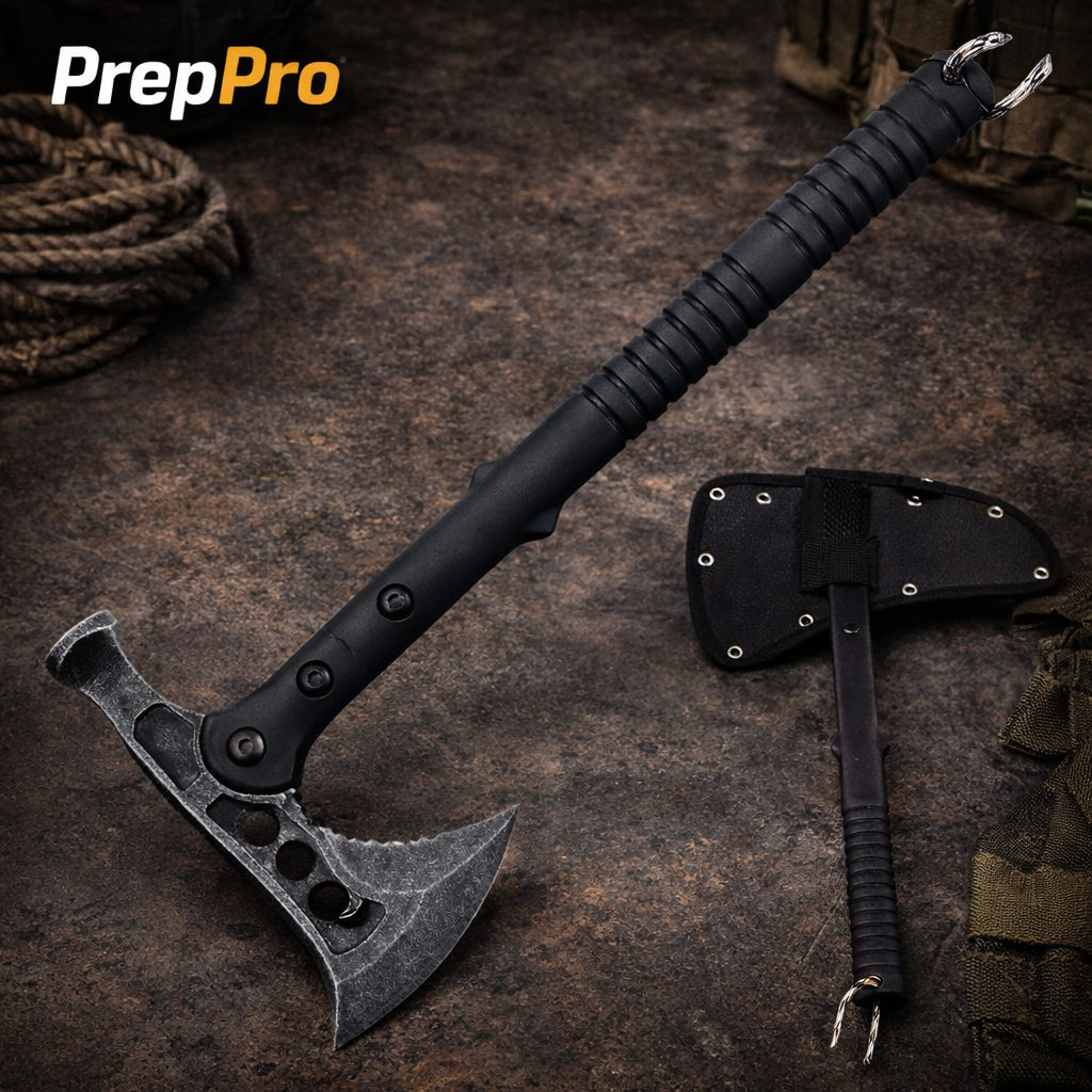 Vanguard Tactical Axe with Hammer – Field‑Ready | PrepPro