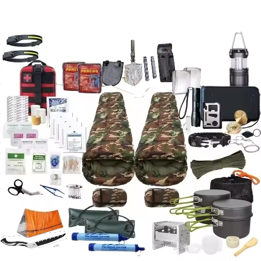PrepPro BaseCamp V2 2‑Person Survival Kit – 116 Pieces (No Bag)