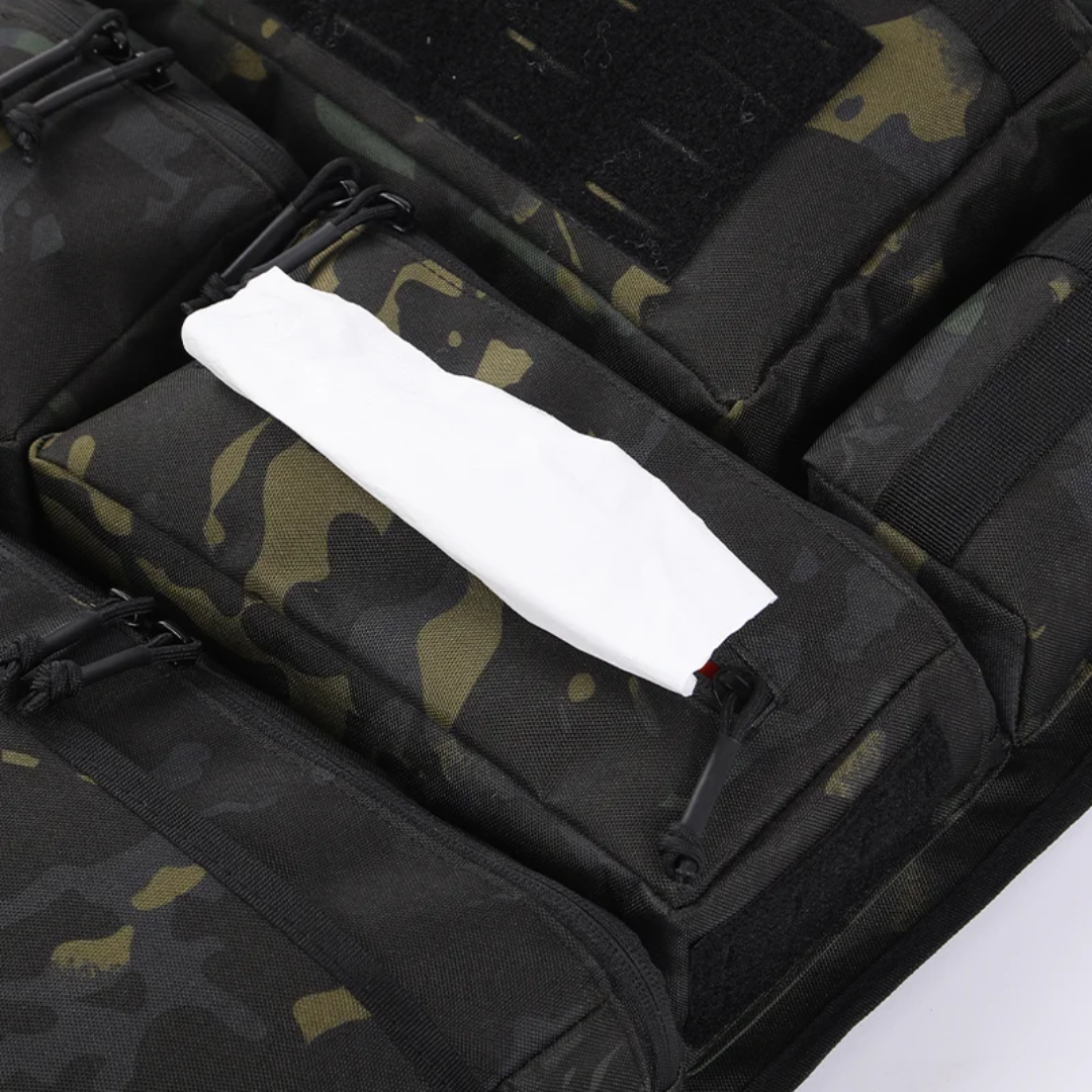 5-Piece Tactical Vehicle Storage Set – MOLLE Seat-Back, Headrest & Boot Organiser System