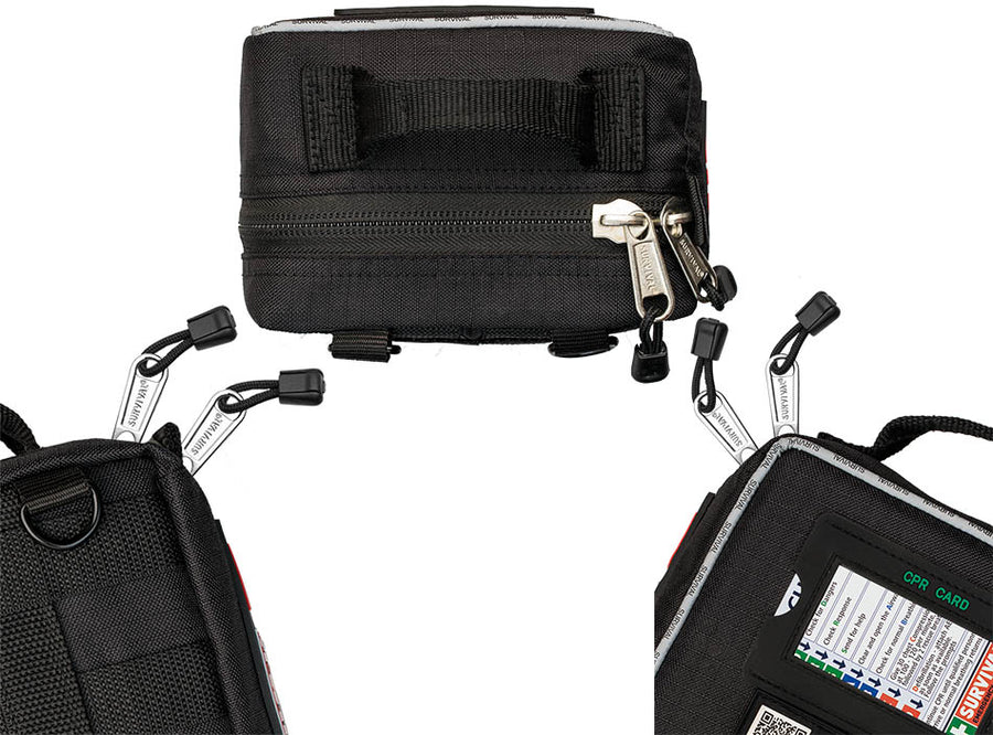 SURVIVAL Vehicle First Aid Kit – Compact Emergency Car First Aid Kit for Road Trips & Travel