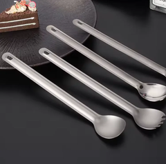 PrepPro Titanium Long-Handled Camping Cutlery Set - PrepPro Australia