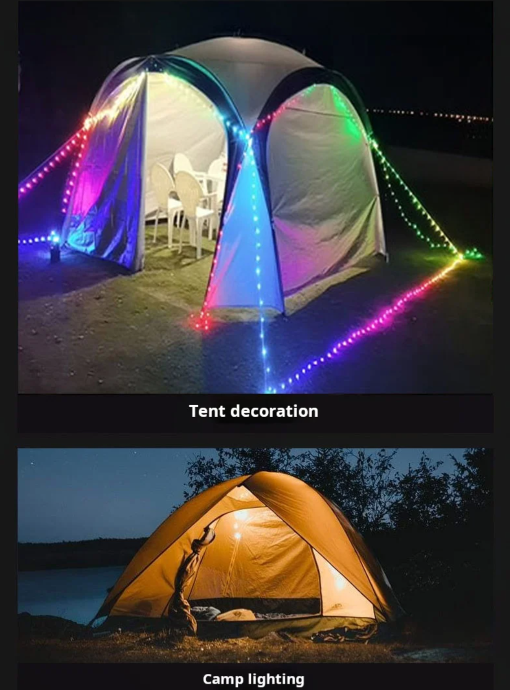 PrepPro® Solar Camping Lantern + 10M Light Strip