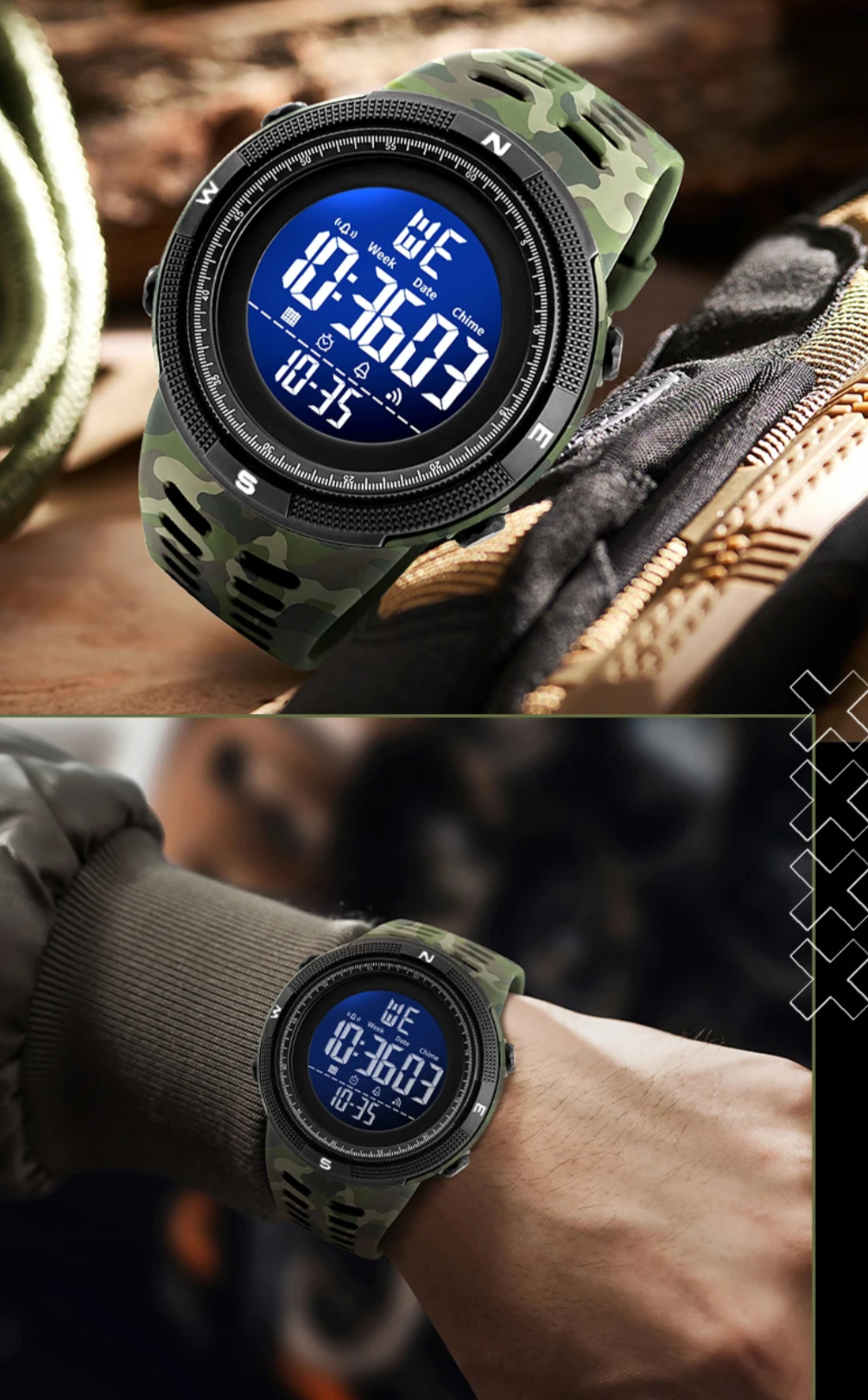 Tactical Camouflage Watch
Built for the Bold. Designed for the Prepared.