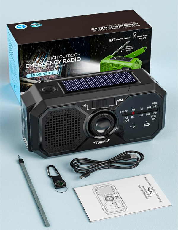 Emergency Radio – Multi‑Function with Power Bank | PrepPro