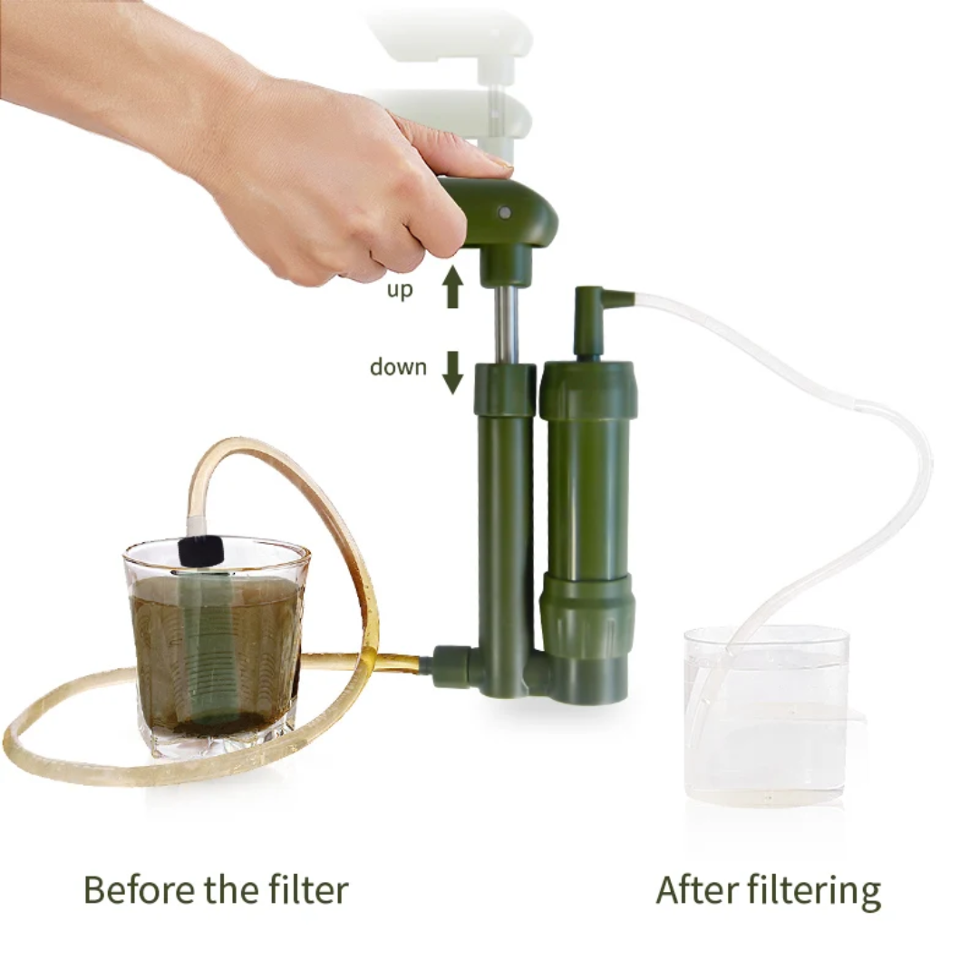 Mini Water Purification Hand Pump – Portable Filter