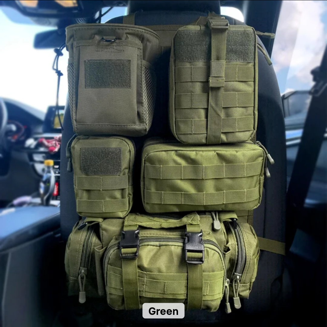 MOLLE Vehicle Seat-Back Organiser – Complete Modular Storage System