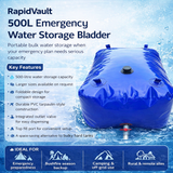 RapidVault 500L Emergency Water Storage Bladder