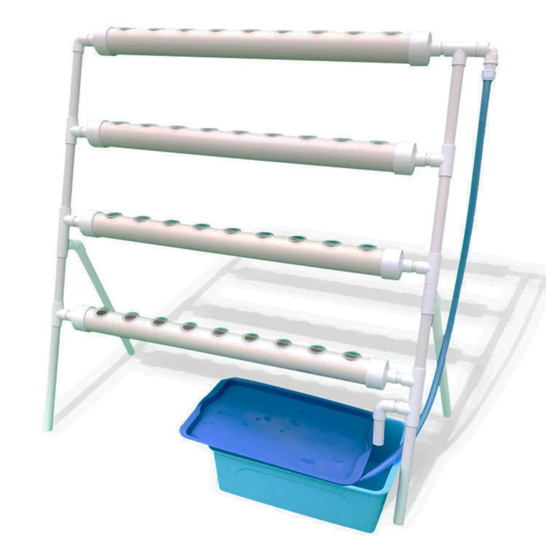 4-Tier NFT Hydroponic Grow System Kit | 36 Plant Vertical Garden