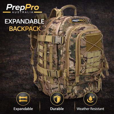 Expandable Backpack – 3‑Day Waterproof Pack | PrepPro