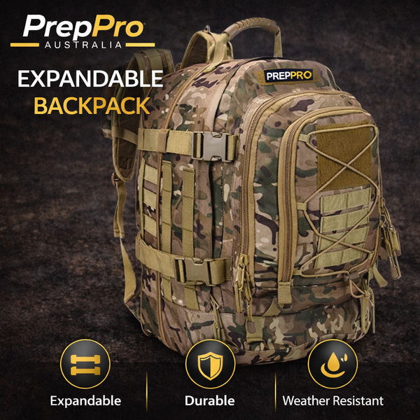 Expandable Backpack – 3‑Day Waterproof Pack | PrepPro