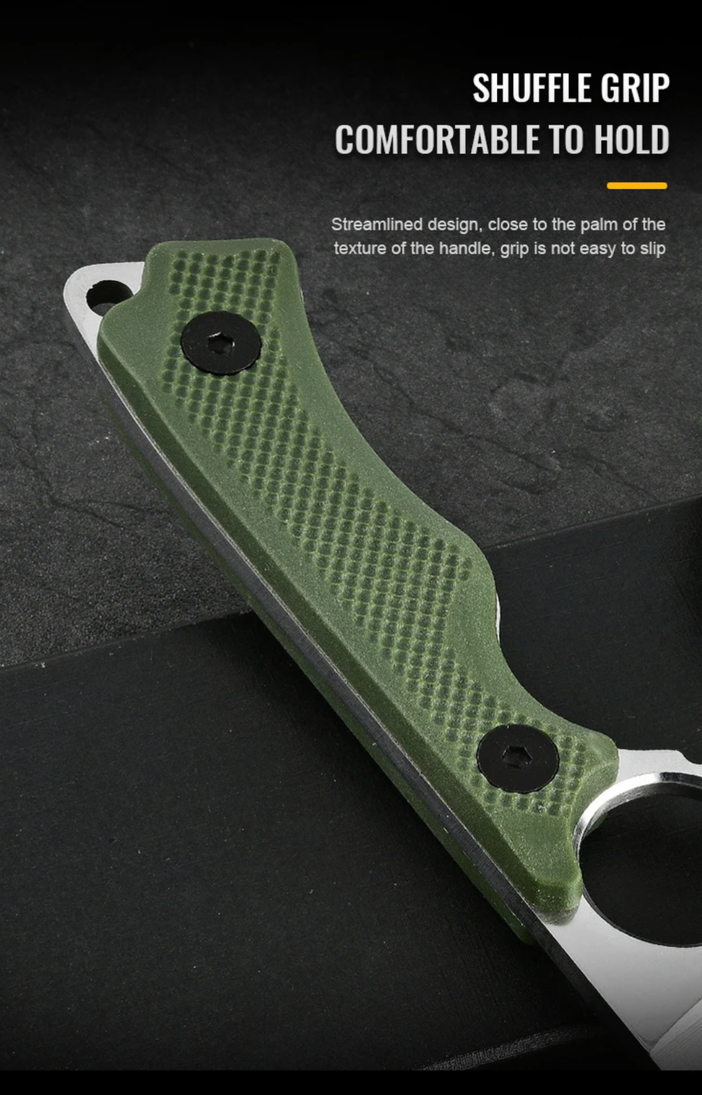 PrepPro Zulu – Ring Grip Tactical Fixed Blade Knife