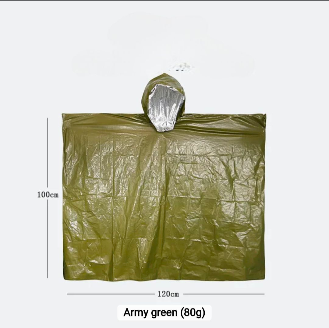 PrepPro Emergency Survival Poncho – Compact, Waterproof & Heat-Retaining