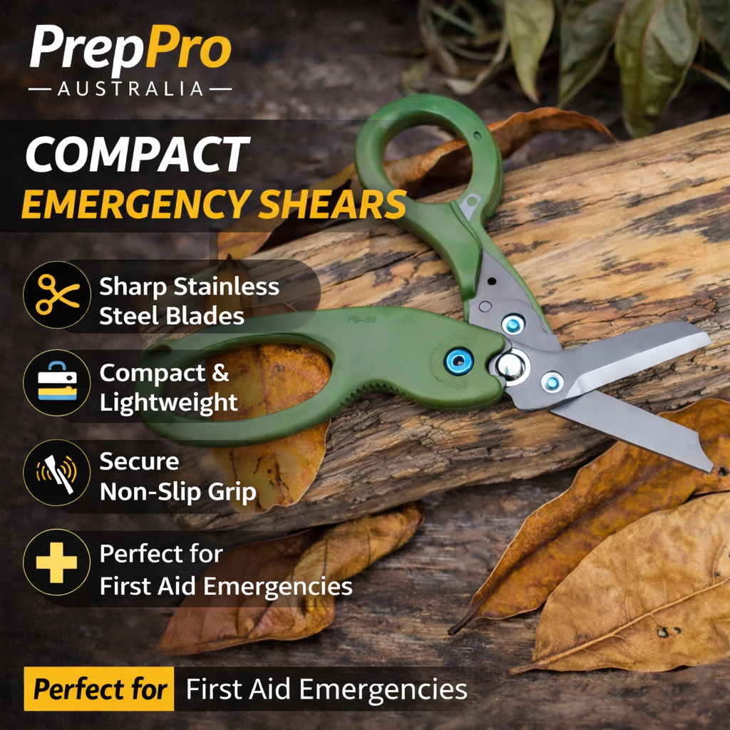 PrepPro Field Medic Survival Scissors – Heavy Duty Emergency Utility Shears