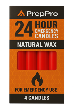 PrepPro 12-Hour Emergency Candle Sticks (4-Pack) - PrepPro Australia