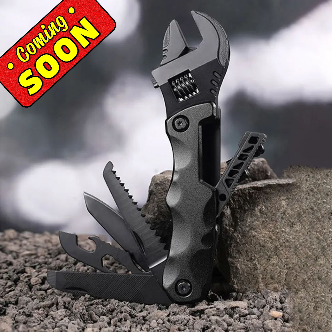 PrepPro Tactical Multi-Tool Wrench | Heavy-Duty 12-in-1 Survival Gear