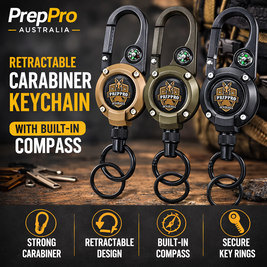 Retractable Compass Key Clip | PrepPro