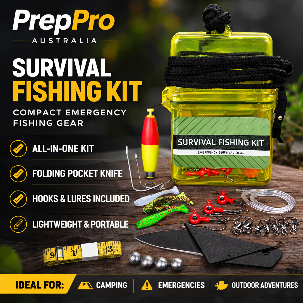 Survival Fishing Kit in Waterproof Pocket Case | PrepPro