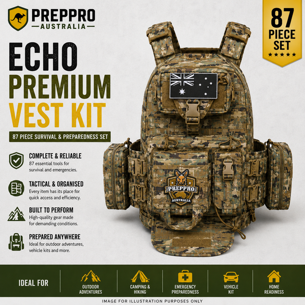 PrepPro Echo Premium Survival Vest Kit – Comprehensive Set