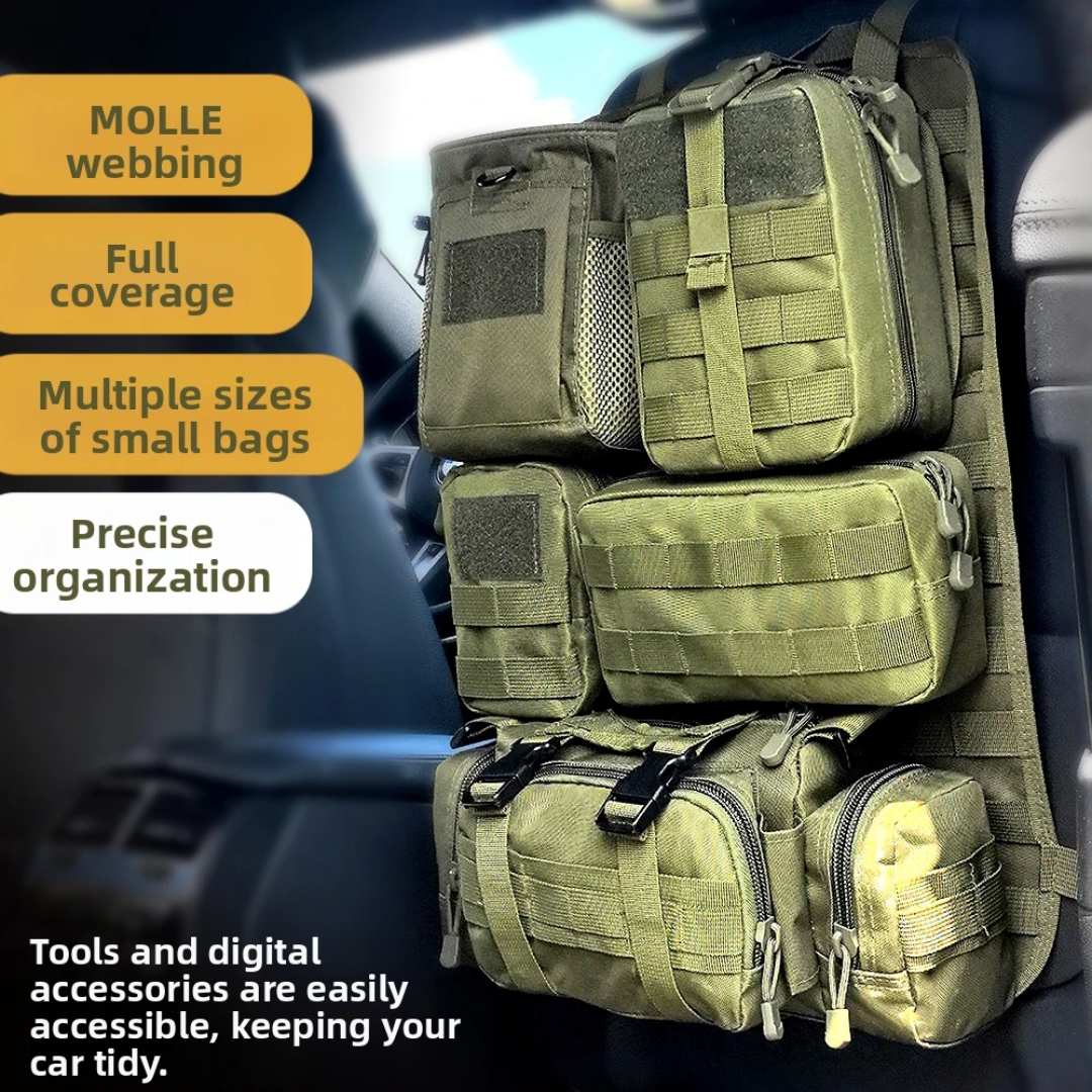 MOLLE Vehicle Seat-Back Organiser – Complete Modular Storage System