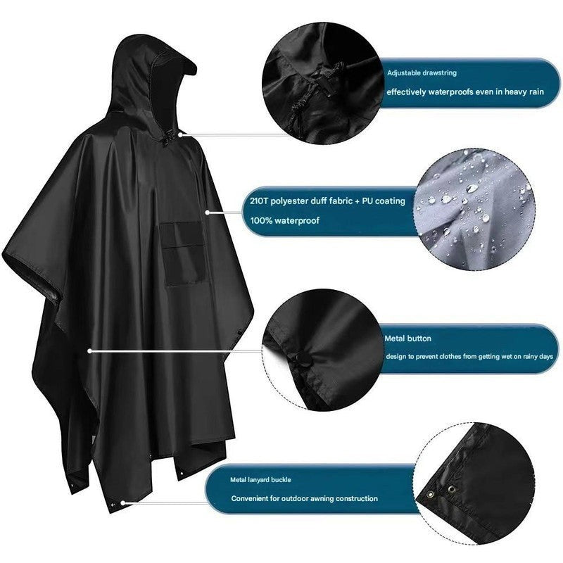 Waterproof Rain Poncho – All‑Weather Outdoor Cover | PrepPro
