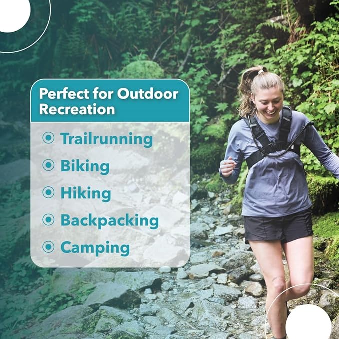 Puribag Adventure Pack Hydration Backpack with 2L Water Bladder & Filter Kit
