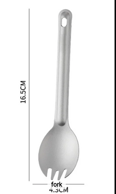PrepPro Titanium Long-Handled Camping Cutlery Set - PrepPro Australia