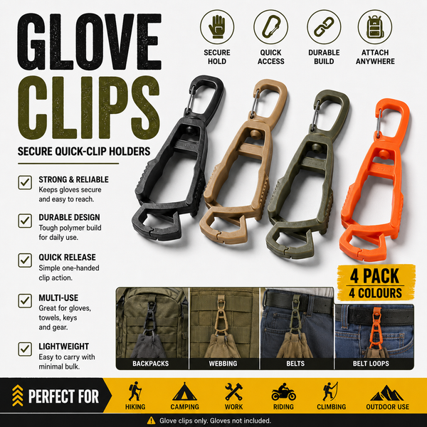 Utility Clip – Quick‑Lock Gear Attachment | PrepPro