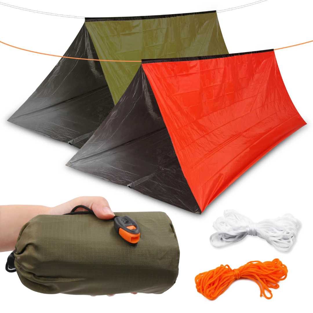 PrepPro Emergency Survival Tent – Stay Warm, Dry & Visible Anywhere