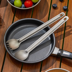 PrepPro Titanium Long-Handled Camping Cutlery Set - PrepPro Australia