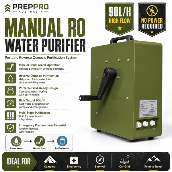 Hand‑Crank Water Purifier – Heavy‑Duty Off‑Grid Filtration