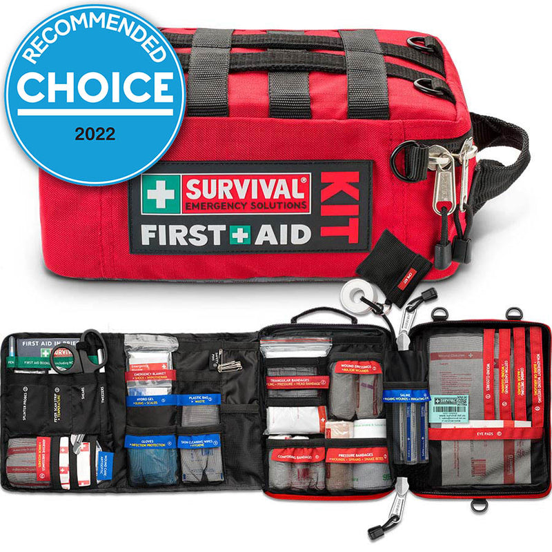 SURVIVAL Family First Aid Kit – CHOICE® Recommended Emergency Medical Kit for Home, Car & Travel