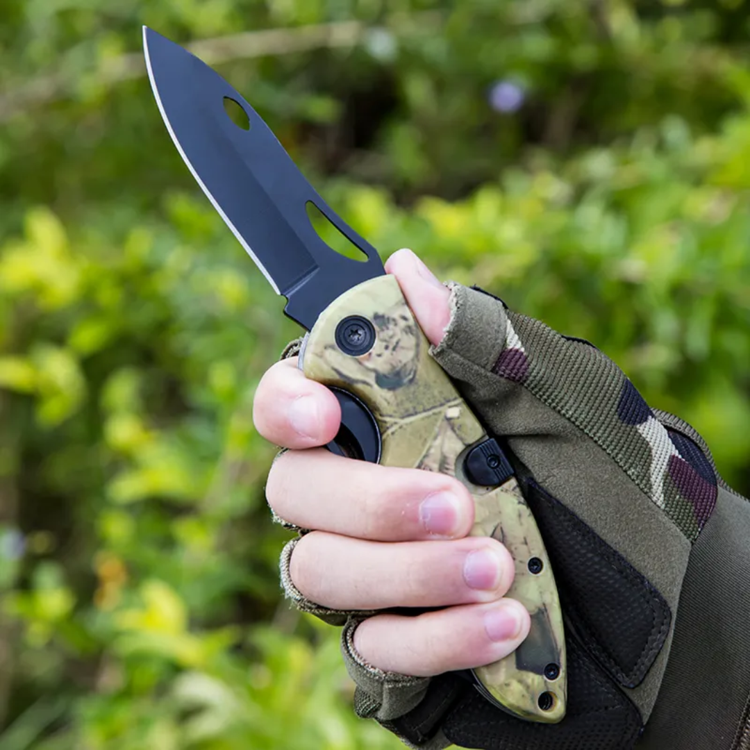 PrepPro Tactical Folding Survival Knife | 3-in-1 Multi-Tool with Saw & Hook