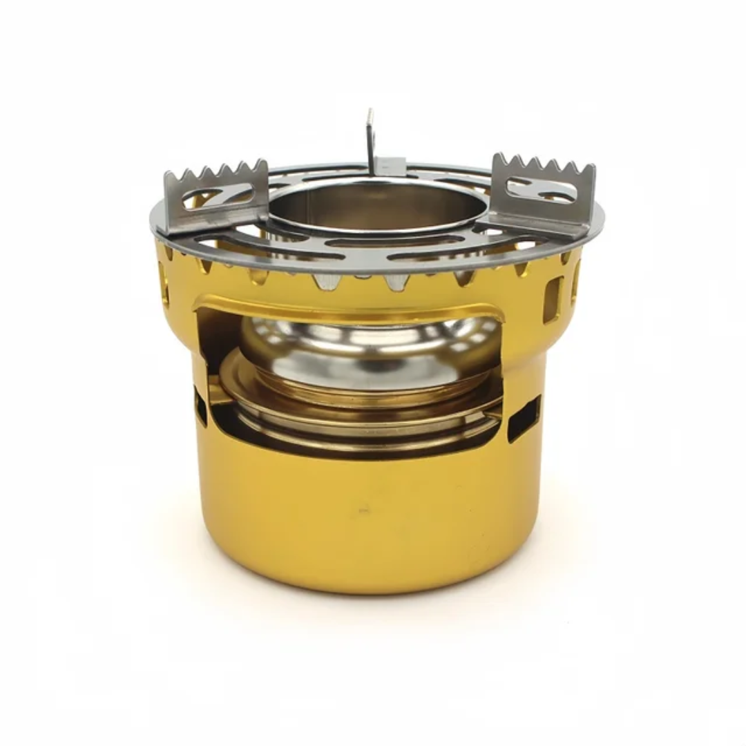 PrepPro Compact Alcohol Camping Stove – Windproof Outdoor Cooking System