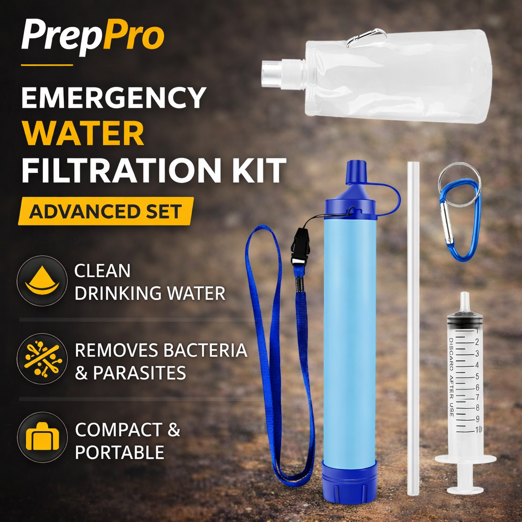 Outdoor Survival Straw Water Filter Pack