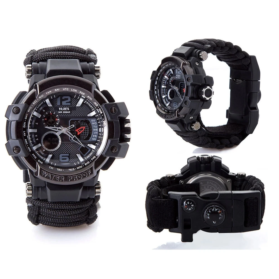 Tactical Survival Watch – Durable Outdoor Functions | PrepPro