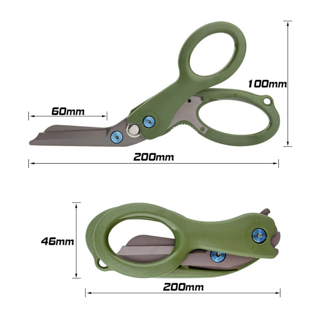PrepPro Field Medic Survival Scissors – Heavy Duty Emergency Utility Shears