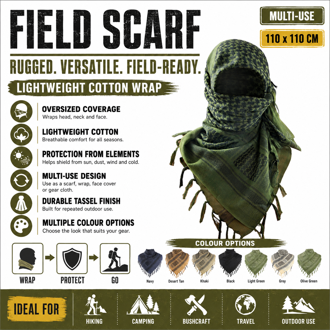 Scarf – Breathable Desert Wrap | PrepPro