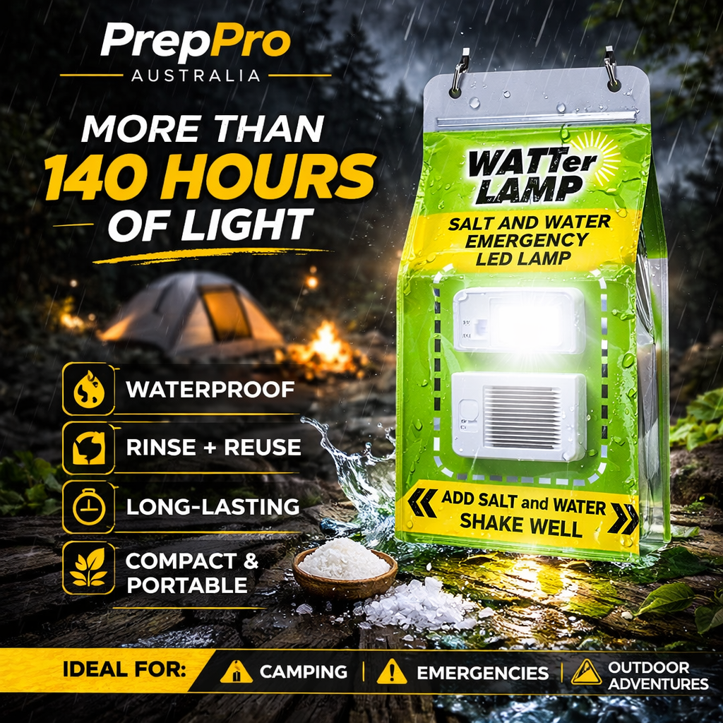 Saltwater Emergency Lamp – Battery‑Free Survival Light | PrepPro