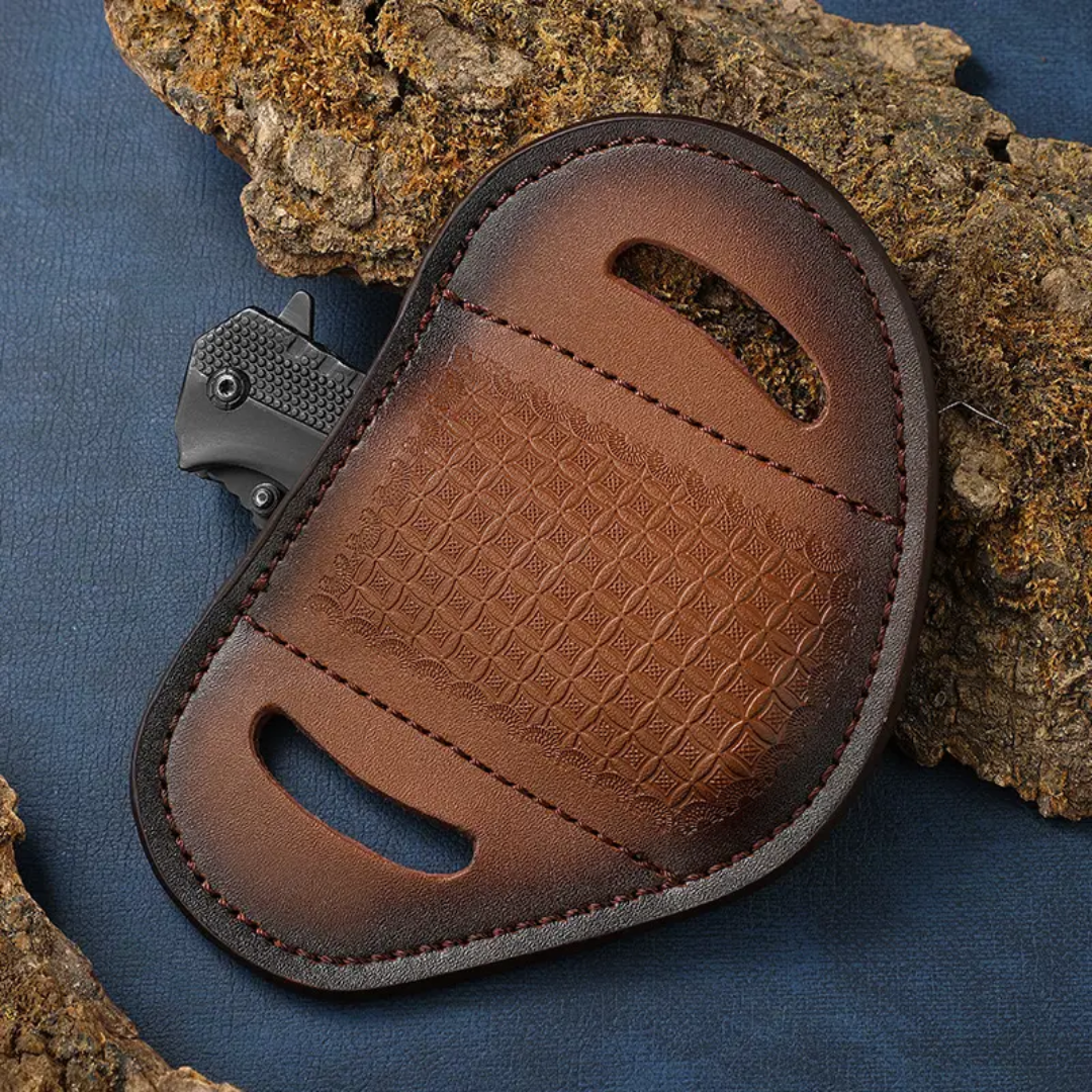 PrepPro Premium Leather Knife Belt Sheath