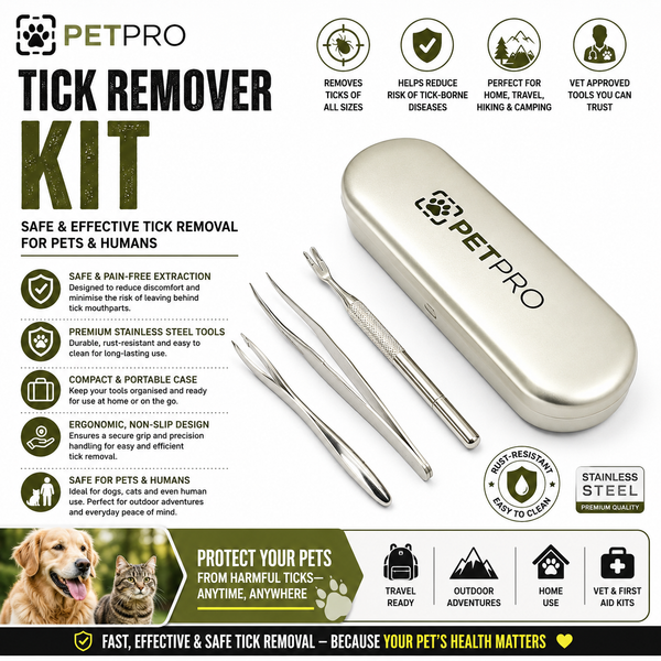 Tick Remover Kit for Dogs & Cats – Safe, Effective | PetPro