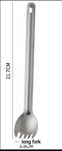 PrepPro Titanium Long-Handled Camping Cutlery Set - PrepPro Australia