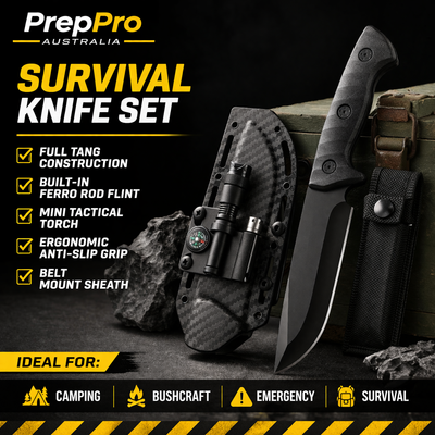 XR‑B01 Portable D2 Stainless Utility Knife – Outdoor Use | PrepPro