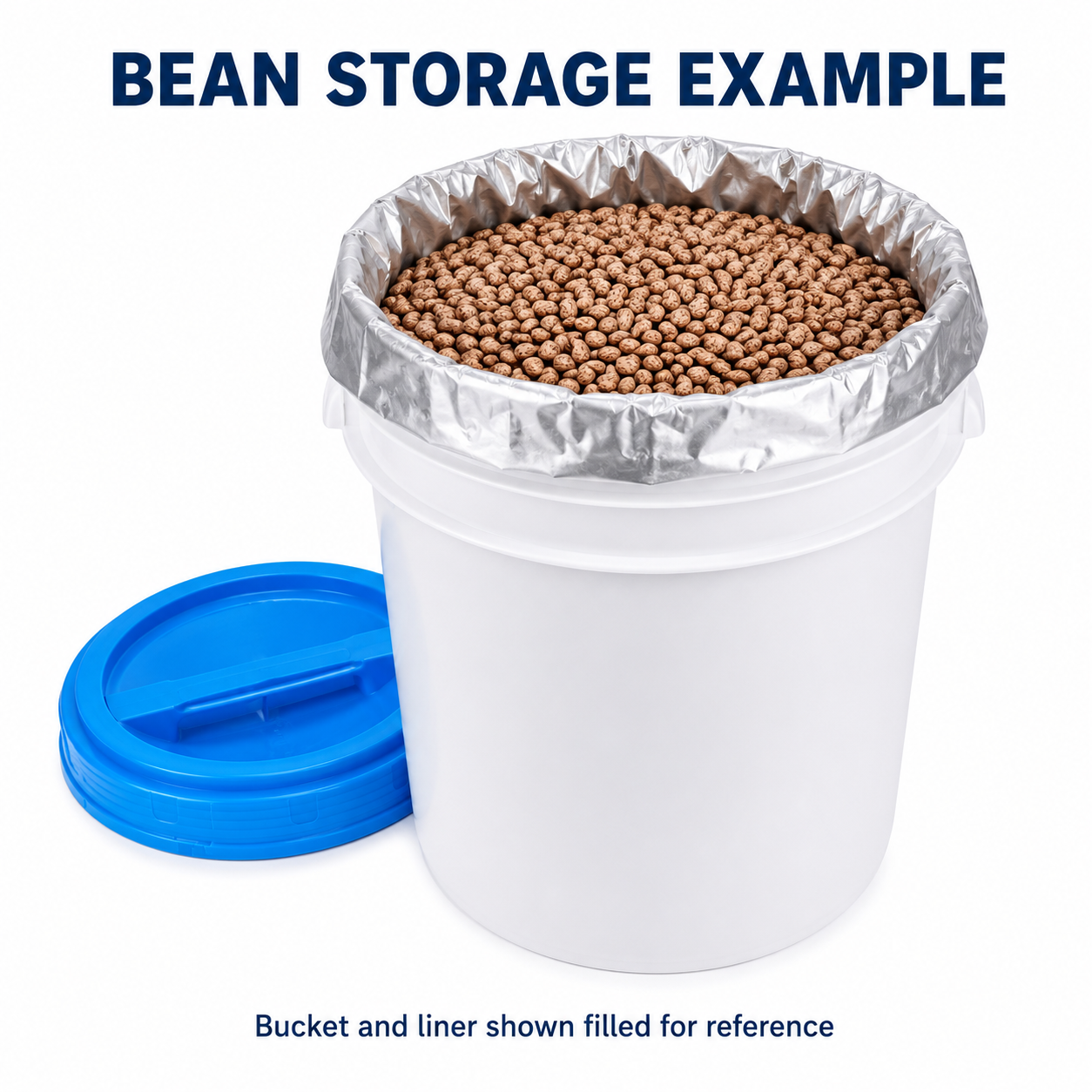 Heavy-Duty 35L Mylar Bucket Liners | 10 Pack Food Storage Kit