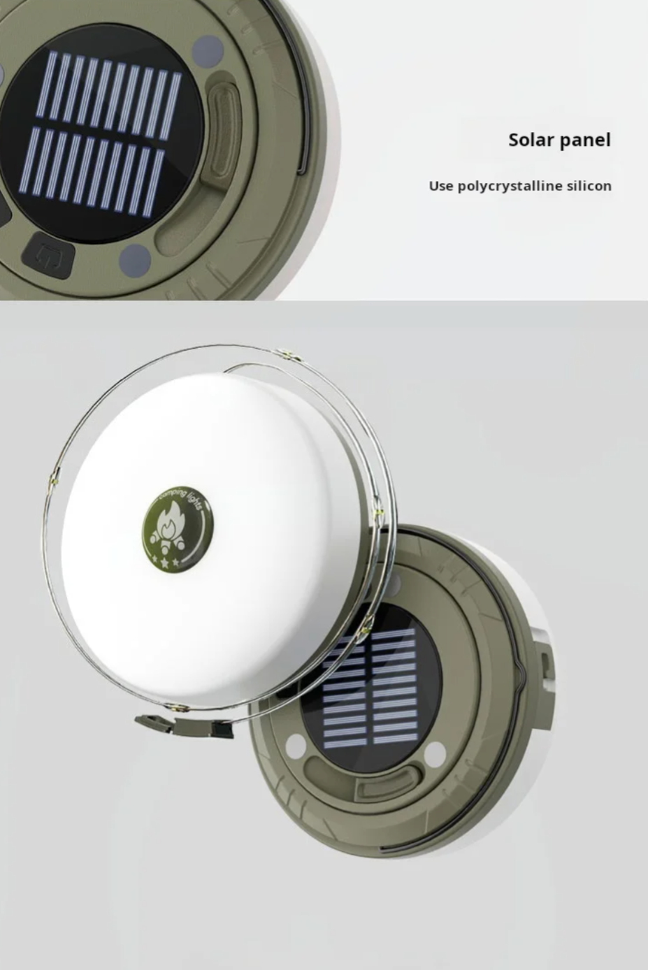 PrepPro® Solar Camping Lantern + 10M Light Strip