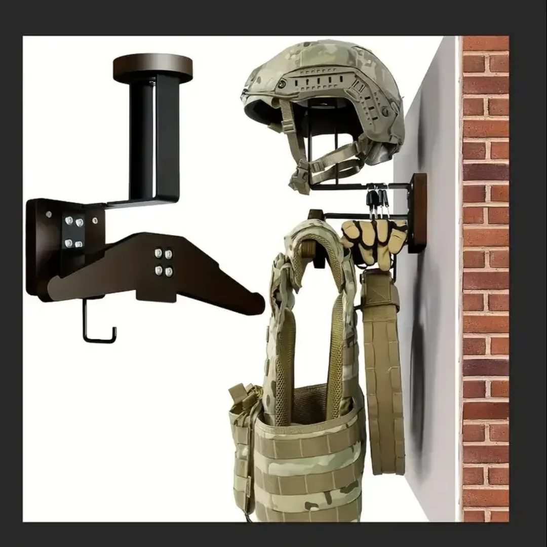 Tactical Gear Wall Mount | Helmet & Vest Storage Organiser
