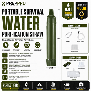Portable Water Purification Straw – Survival Travel Filter