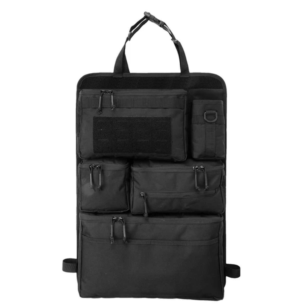 5-Piece Tactical Vehicle Storage Set – MOLLE Seat-Back, Headrest & Boot Organiser System