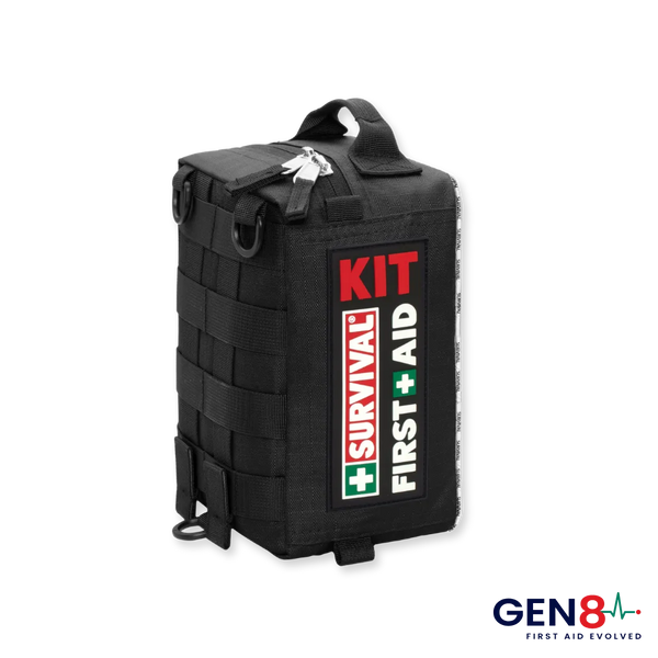 SURVIVAL First Aid KIT – Medium (Gen 8) | Black Vehicle First Aid Kit